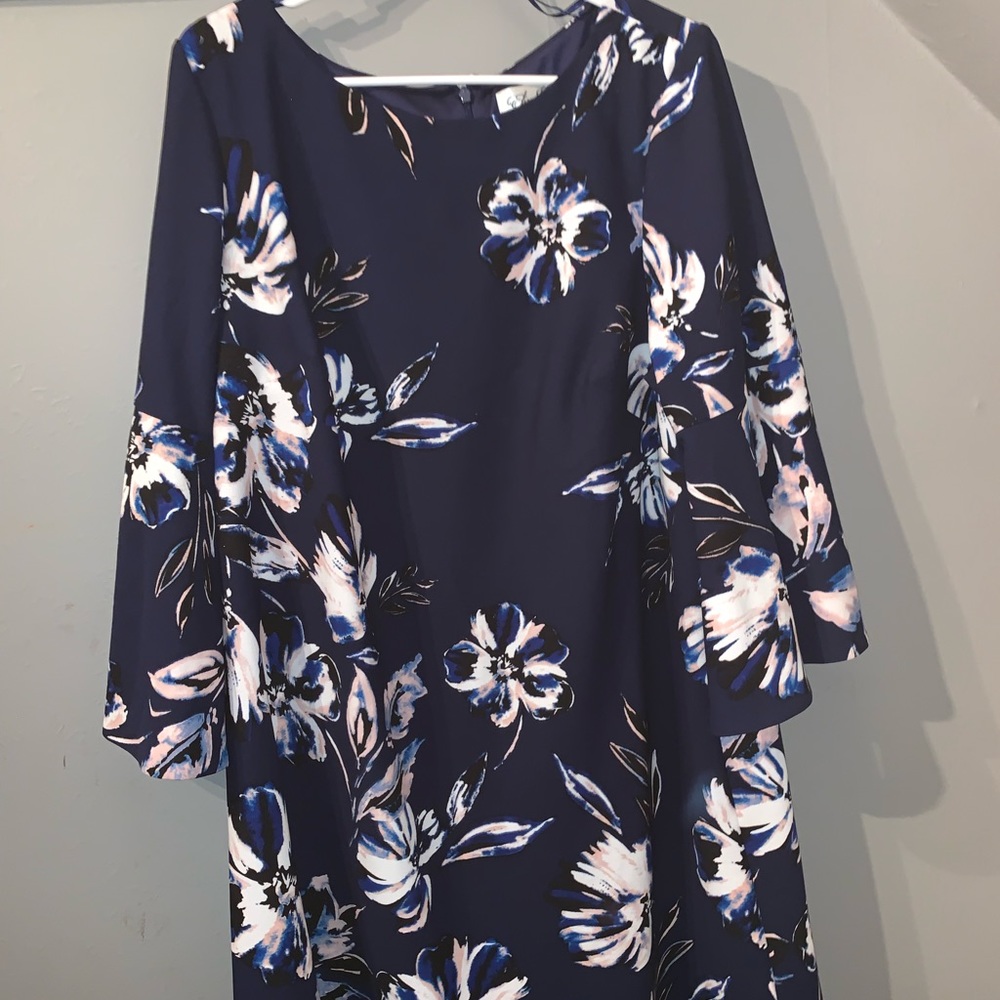 Bell Sleeve Floral Dress